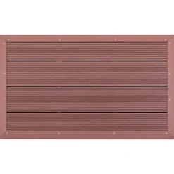 Zwembaden & Spa'S*vidaXL Vloerelement voor solardouche 101x63x5,5 cm HKC Bruin