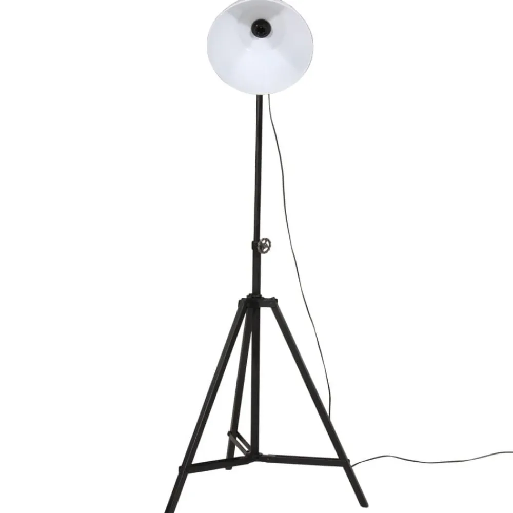 Verlichting*vidaXL Vloerlamp 25 W E27 61x61x90/150 cm Wit