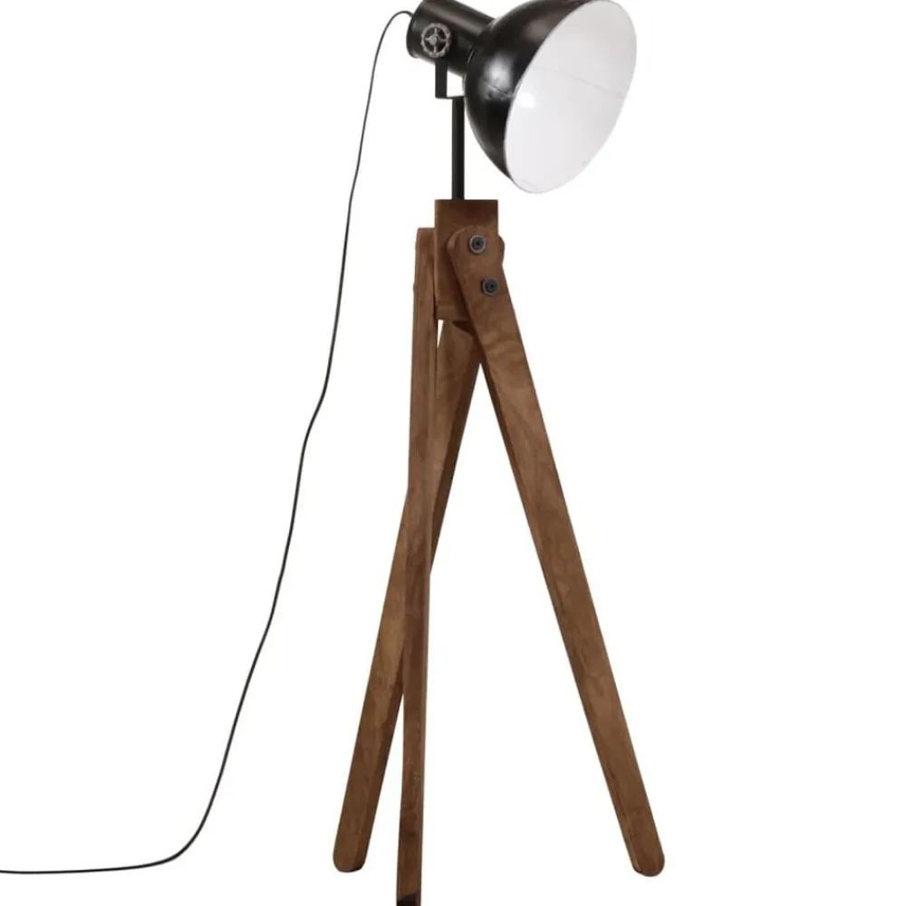 Verlichting*vidaXL Vloerlamp 25 W E27 45x45x120 cm Zwart