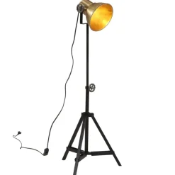 Vloerlamp 25 W E27 35x35x65/95 cm antiek messingkleurig>vidaXL New