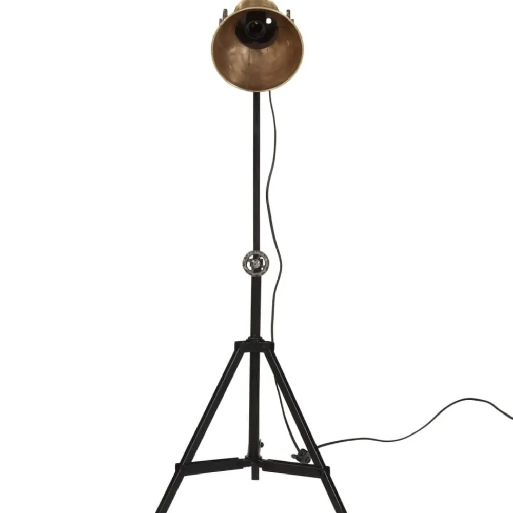 Vloerlamp 25 W E27 35x35x65/95 cm antiek messingkleurig>vidaXL New