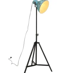Verlichting*vidaXL Vloerlamp 25 W E27 61x61x90/150 cm verweerd Blauw