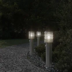 Vloerlamp voor buiten met sensor 60 cm roestvrijstaal><noscript><img width=