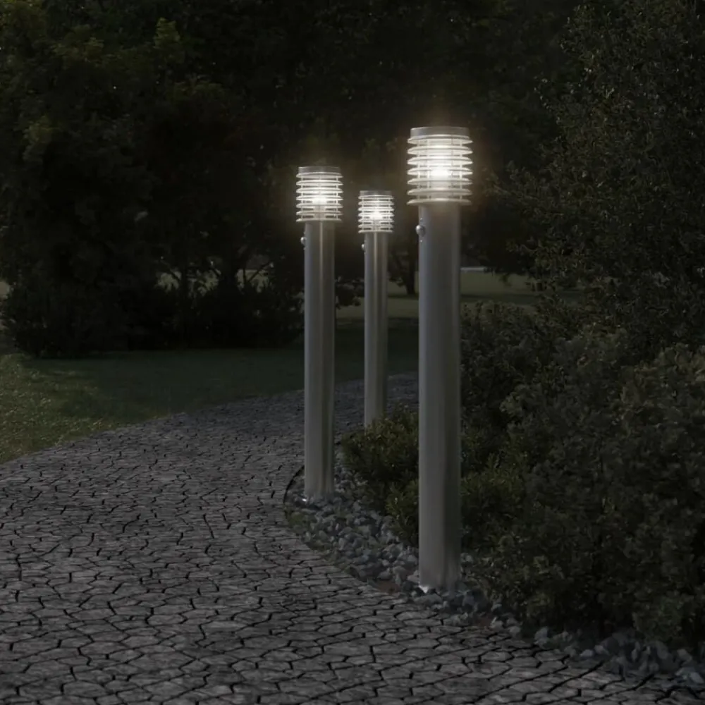 Vloerlamp voor buiten met sensor 110 cm roestvrijstaal>vidaXL Outlet
