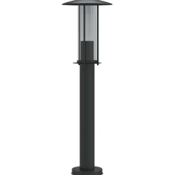 Verlichting*vidaXL Vloerlamp voor buiten 60 cm roestvrij staal Zwart
