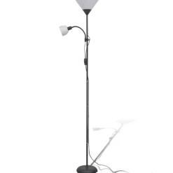Verlichting*vidaXL Vloerlamp Zwart