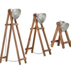 Vloerlampen 3 st E27 massief mangohout kleurig><noscript><img width=