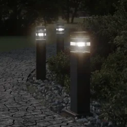 Vloerlampen voor buiten 50 cm aluminium zwart>vidaXL Best