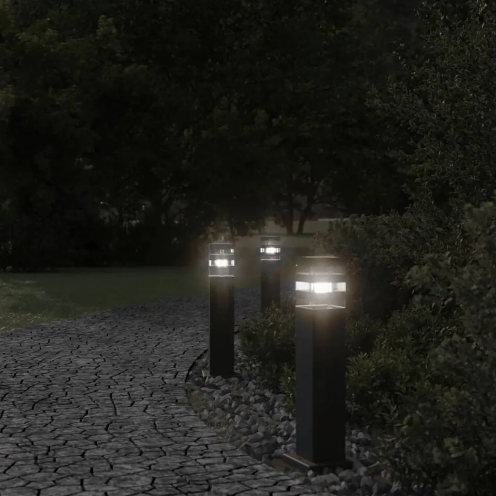 Vloerlampen voor buiten 50 cm aluminium zwart>vidaXL Best