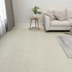 Bouwmaterialen*vidaXL Vloerplanken 55 pcs Crème 5,11 m² PVC