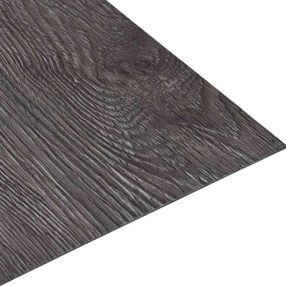 Bouwmaterialen*vidaXL Vloerplanken 55 pcs Bruin 5,11 m² PVC Zwart en grijs