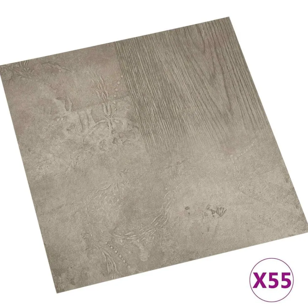 Vloerplanken 55 pcs Grijs 5,11 m² PVC>vidaXL Online