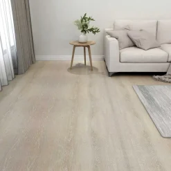 Bouwmaterialen*vidaXL Vloerplanken 55 pcs 5,11 m² PVC Beige