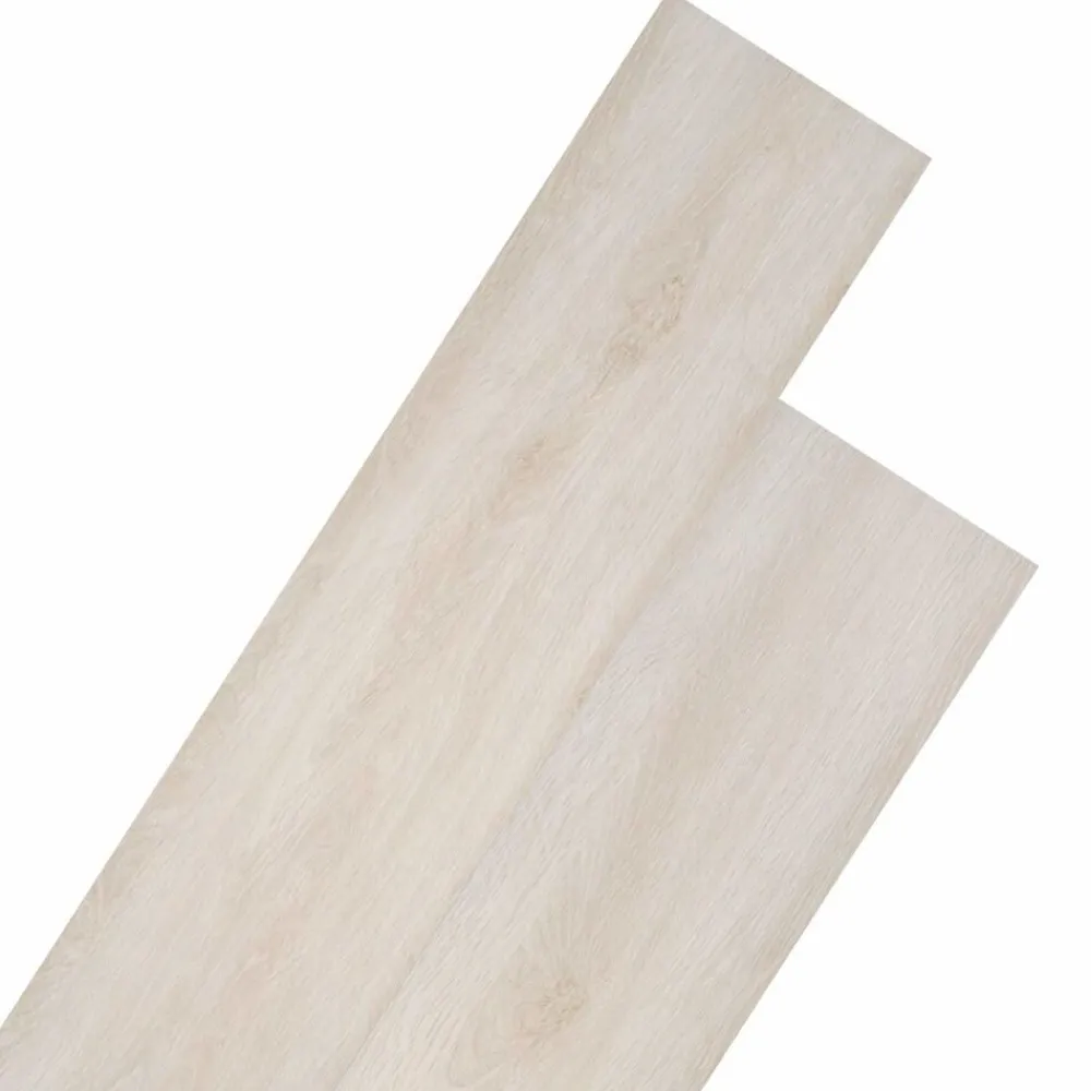 Bouwmaterialen*vidaXL Vloerplanken 18 pcs Wit 5,26 m² PVC Eiken klassiek wit