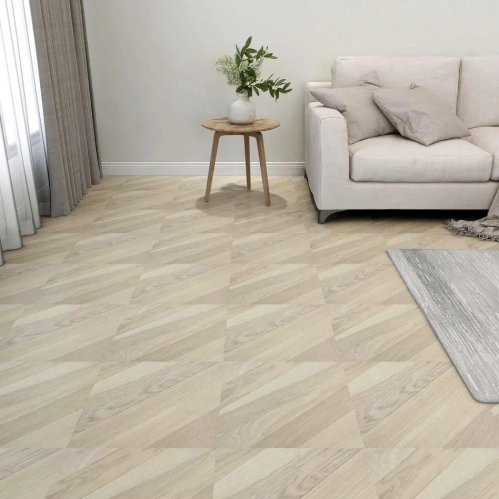 Vloerplanken 55 pcs Beige 5,11 m² PVC>vidaXL