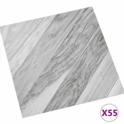 Vloerplanken 55 pcs Grijs 5,11 m² PVC><noscript><img width=