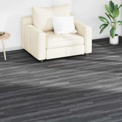 Bouwmaterialen*vidaXL Vloerplanken 36 pcs 5,02 m² PVC Zwart en wit