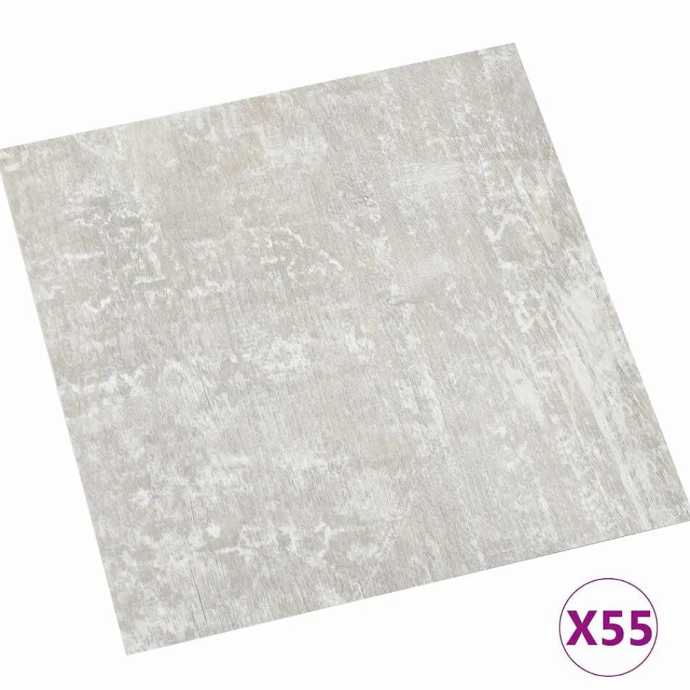 Vloerplanken 55 pcs Lichtgrijs 5,11 m² PVC>vidaXL Best