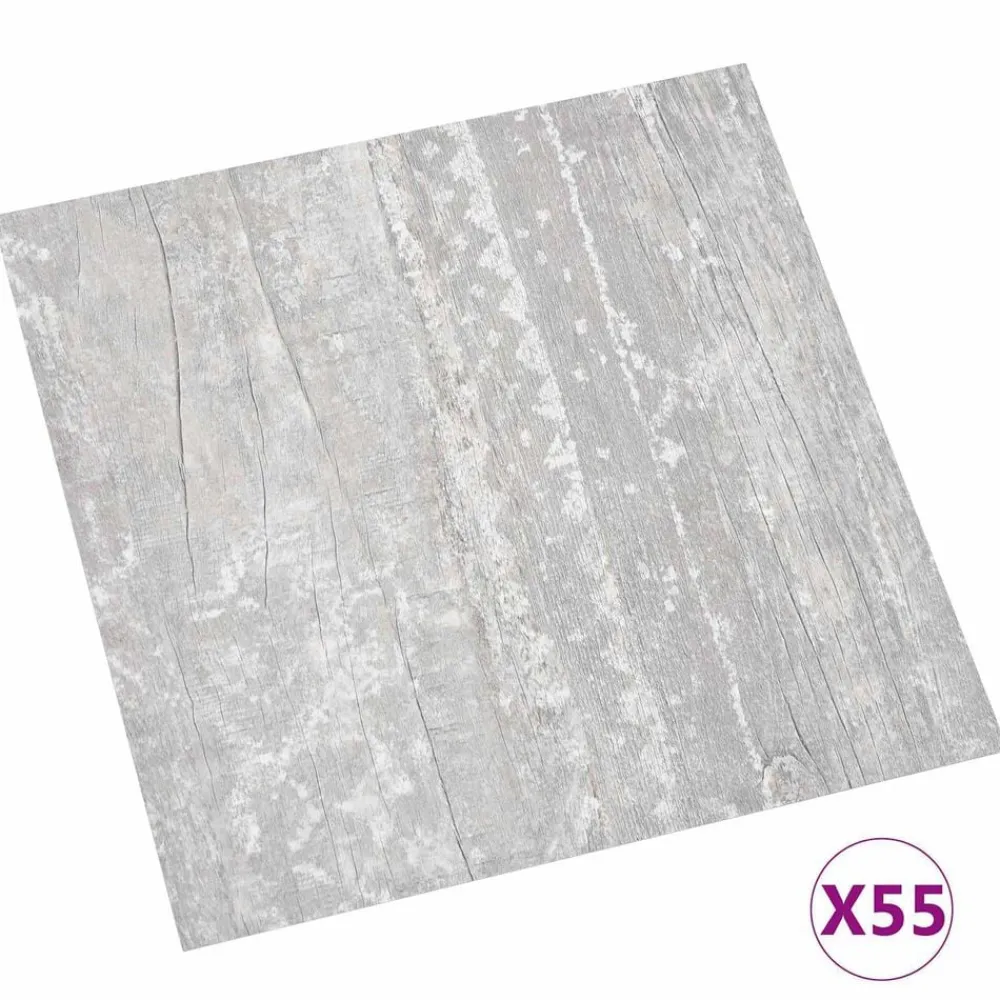 Vloerplanken 55 pcs Grijs 5,11 m² PVC>vidaXL Clearance