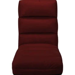 Stoelen*vidaXL Vloerstoel inklapbaar kunstleer Wijnrood