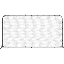 Voetbal rebounder 366x90x183 cm HDPE zwart><noscript><img width=