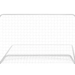 Sport & Spel*vidaXL Voetbaldoel met net 182x61x122 cm staal wit