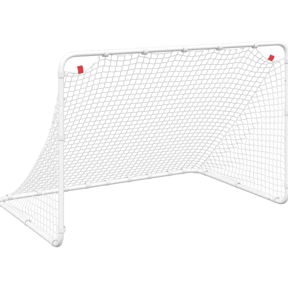 Sport & Spel*vidaXL Voetbaldoel Wit 122x81x81 cm Staal
