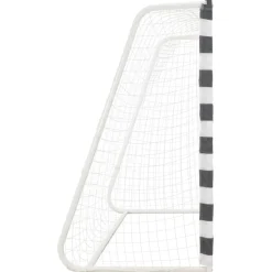 Sport & Spel*vidaXL Voetbaldoel 300x160x90 cm metaal zwart en wit