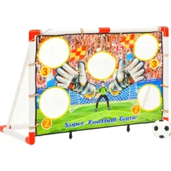 Voetbaldoelenset met doelmuur 120x51x77,5 cm>vidaXL Online
