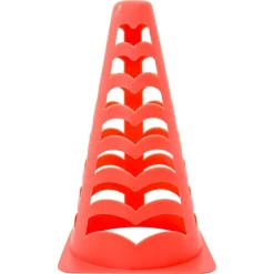 Voetbalpionnen 6 st stapelbaar 13x13x22,5 cm oranje><noscript><img width=
