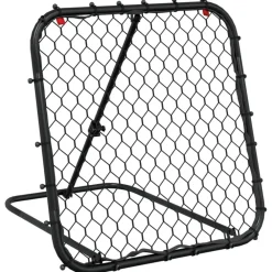 Sport & Spel*vidaXL Voetbalrebounder verstelbaar 84x73x60-80 cm staal zwart
