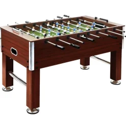 Binnenspelletjes*vidaXL Voetbaltafel 60 kg 140x74,5x87,5 cm staal Bruin