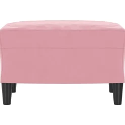 Poefs*vidaXL Voetenbank 60x50x41 cm fluweel Roze