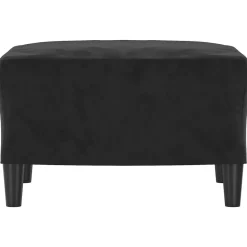 Poefs*vidaXL Voetenbank 60x50x41 cm fluweel Zwart