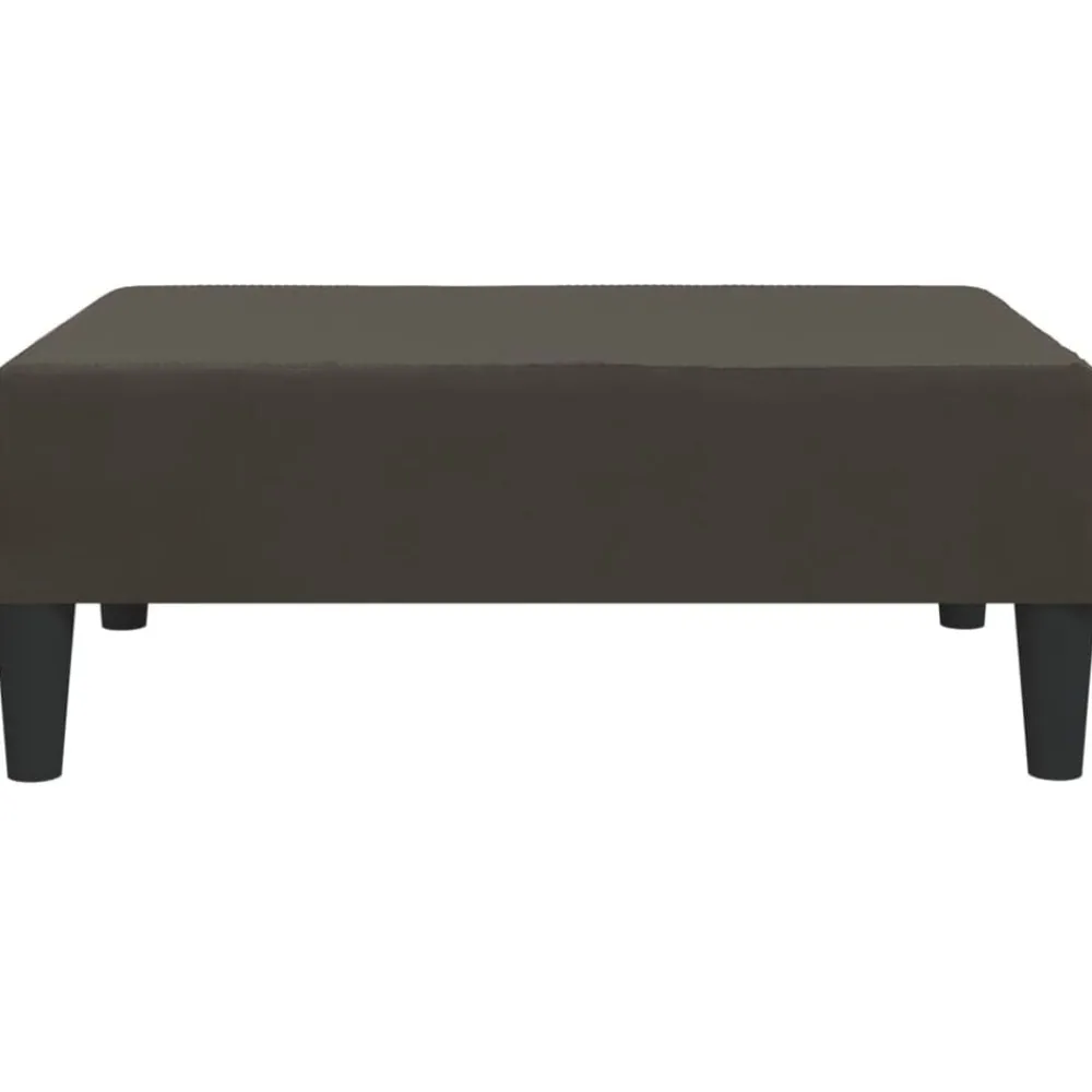 Poefs*vidaXL Voetenbank 78x56x32 cm fluweel Donkergrijs