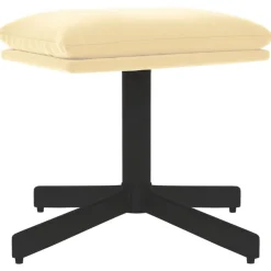 Voetenbank 60x60x36 cm fluweel crèmewit>vidaXL Sale