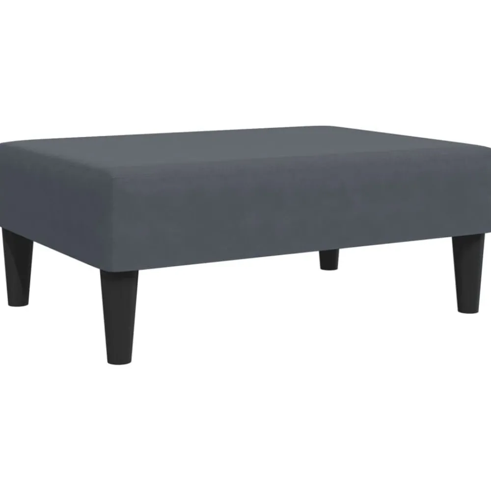 Voetenbank 77x55x31 cm fluweel>vidaXL New