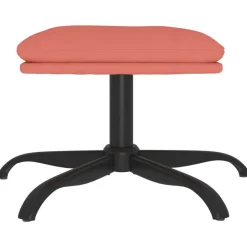 Poefs*vidaXL Voetenbank 60x60x36 cm fluweel Roze