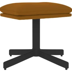 Poefs*vidaXL Voetenbank 60x60x36 cm fluweel Bruin