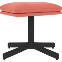 Poefs*vidaXL Voetenbank 60x60x36 cm fluweel Roze