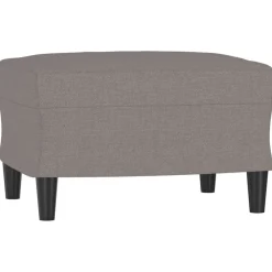 Poefs*vidaXL Voetenbank 60x50x41 cm stof Taupe
