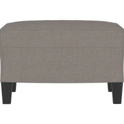 Poefs*vidaXL Voetenbank 60x50x41 cm stof Taupe