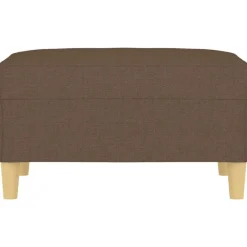 Poefs*vidaXL Voetenbank 70x55x41 cm stof Bruin