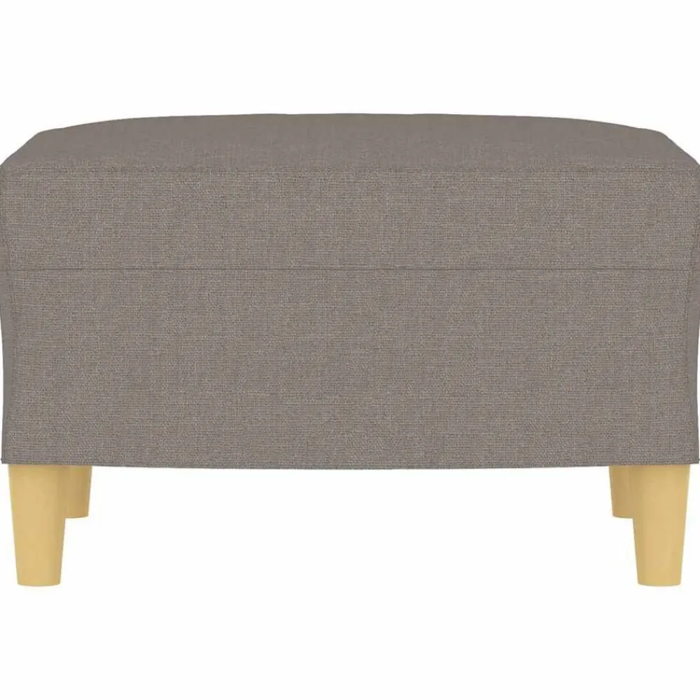 Poefs*vidaXL Voetenbank 60x50x41 cm stof Taupe