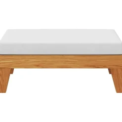 Voetensteun sectioneel met crèmewit kussen acaciahout><noscript><img width=