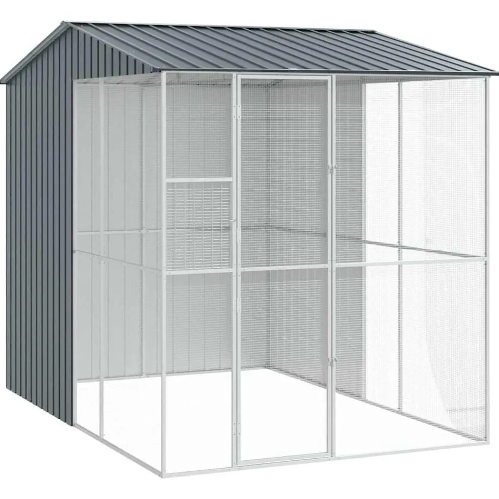 Vogelkooi 215 x 310 x 247 cm Gegalvaniseerd staal>vidaXL