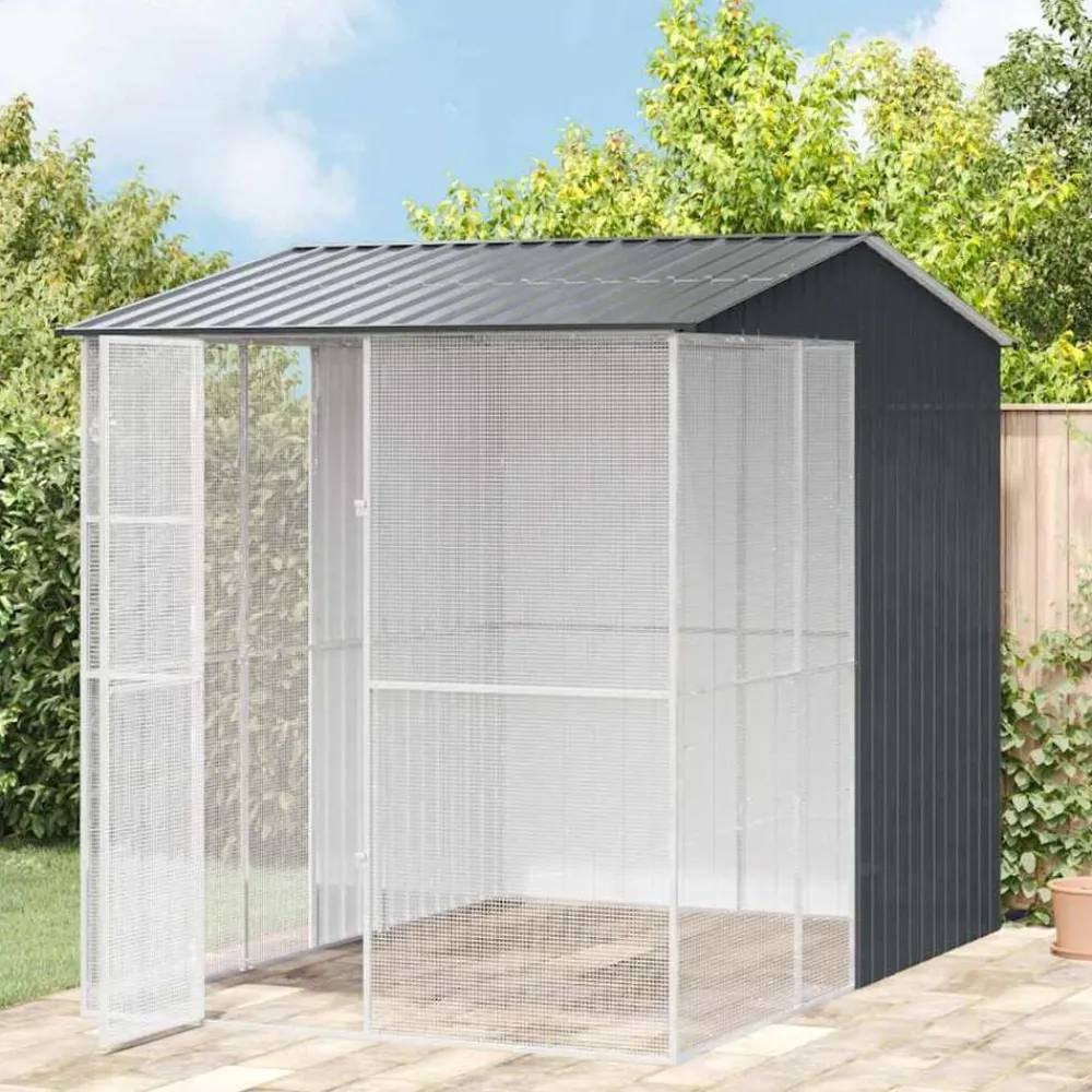 Vogelkooi 215 x 310 x 247 cm Gegalvaniseerd staal>vidaXL