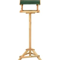 Woon- & Tuinaccessoires*vidaXL Vogelvoeder met standaard 37x28x100 cm massief vurenhout