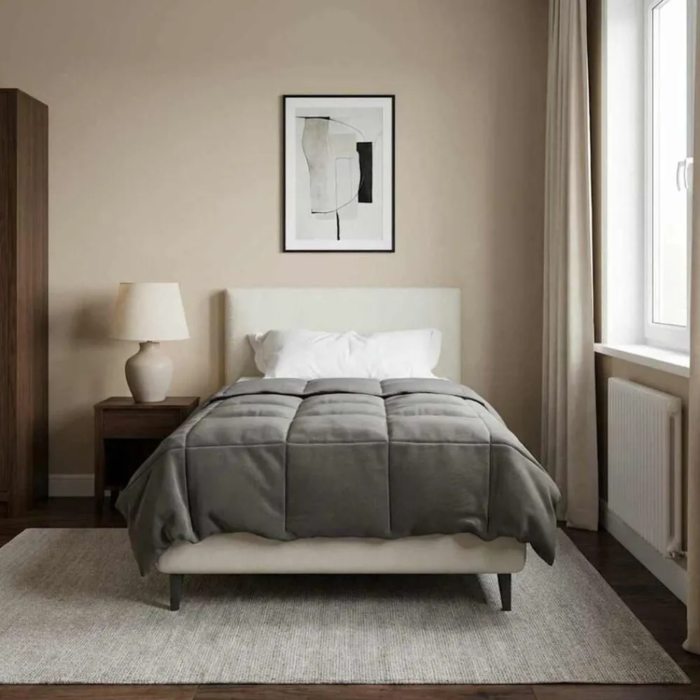 Vol jaar dekbed Gekwilt 135 x 200 cm Microfiber>vidaXL Hot