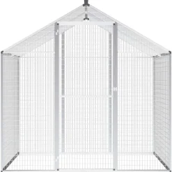 Huisdierbenodigdheden*vidaXL Volière 178x122x194 cm aluminium